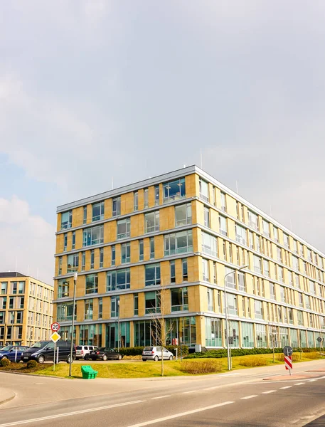 Pozna Polen Okt 2016 Neues Bürogebäude Mit Verschiedenen Firmen Stadtzentrum — Stockfoto