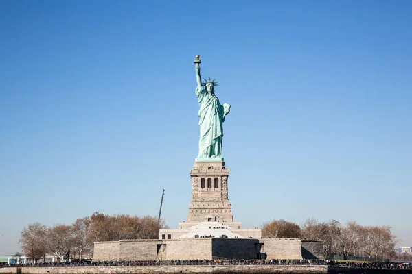 Una Hermosa Vista Estatua Libertad Nueva York — Foto de Stock