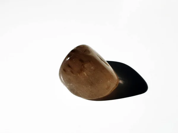 Ein Heilkristall Für Chakren Auf Weißer Oberfläche — Stockfoto
