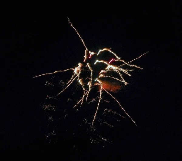 Drexel Estados Unidos Mar 2021 Apanhar Fogos Artifício Céu Noturno — Fotografia de Stock