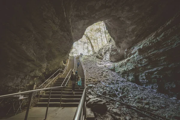 Mammoth Cave Estados Unidos 2020 Las Escaleras Para Entrar Salir —  Fotos de Stock