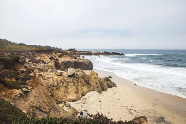 Výstřel Pobřeží Point Sur State Historic Park Big Usa — Stock fotografie