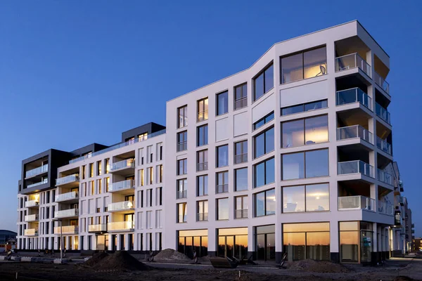 Zutphen Nederländerna Mar 2021 Modernt Lägenhetsbyggnadskomplex Uppbyggnad Reser Sig Med — Stockfoto