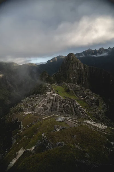 Pahalı Bir Dağ Machu Picchu Aguas Peru — Stok fotoğraf