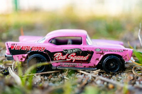 Poznan Poland Mar 2021 Pink Classic Vintage Mattel Hot Wheels — Stock Photo, Image