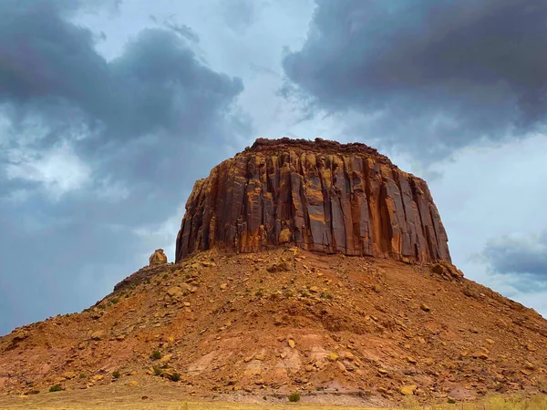 Monument Valley Navajo Törzsi Park Oljato Emlékmű Usa Felhős Alatt — Stock Fotó