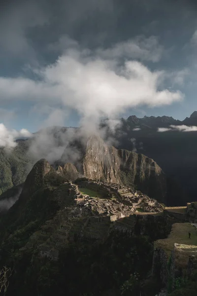 Una Hermosa Montaña Machu Picchu Aguas Perú — Foto de Stock