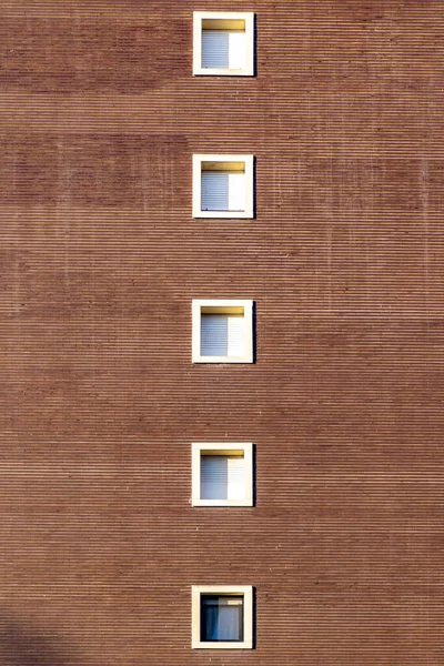 Detailní Záběr Moderní Zeď Okno Budovy — Stock fotografie