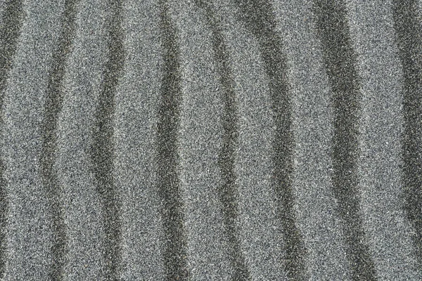 Die Graue Sandstruktur Strand Nach Dem Wind — Stockfoto