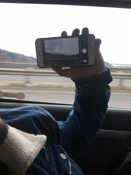 Brcko Bosnia Herzegovina 2018 Akıllı Telefon Kamerasıyla Fotoğraf Çekmek — Stok fotoğraf