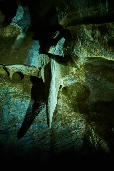 Formaciones Piedra Caliza Dentro Cuevas Macocha República Checa —  Fotos de Stock