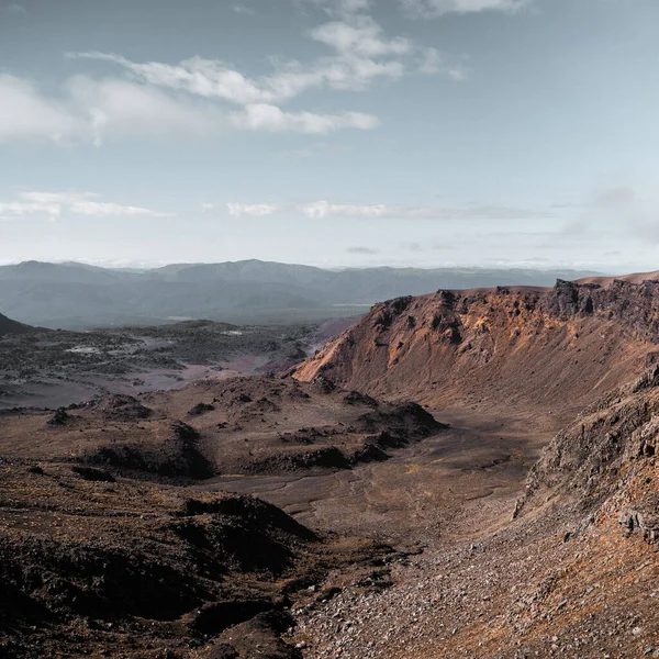 Uma Vista Aérea Das Montanhas — Fotografia de Stock