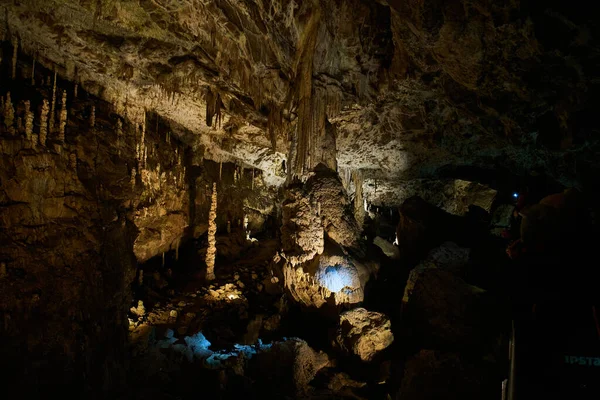 Formations Calcaires Intérieur Des Grottes Macocha République Tchèque — Photo