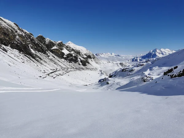 Spettacolari Alpi Bernesi Innevate Svizzera — Foto Stock