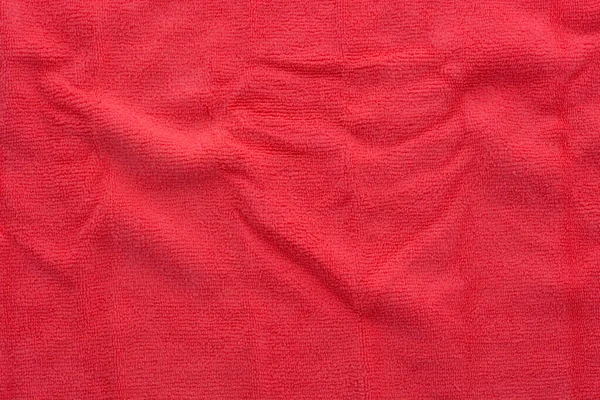 Närbild Texturen Röd Duk Perfekt För Bakgrund — Stockfoto