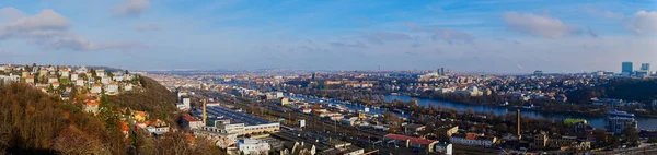 Panorama View Prague Devin Hill — Stock Photo, Image