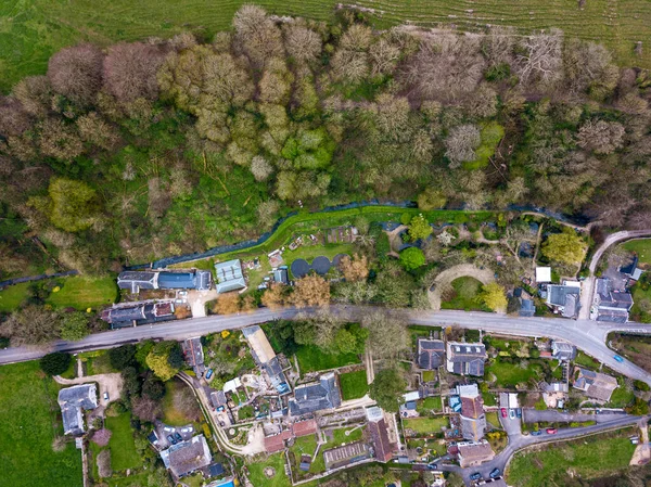 Letecký Záběr Země Poblíž Upwey Weymouth Dorset — Stock fotografie