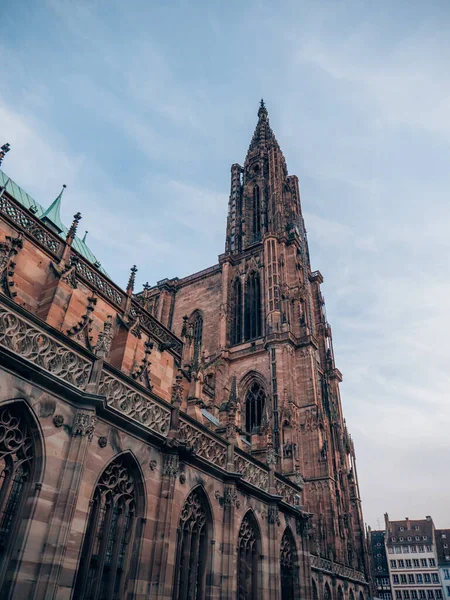 Een Betoverend Uitzicht Een Kathedraal Straatsburg Elzas Frankrijk — Stockfoto