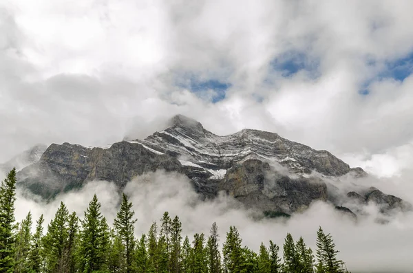 Hermoso Paisaje Montañoso Con Árboles Bajo Cielo Nublado Parque Nacional —  Fotos de Stock