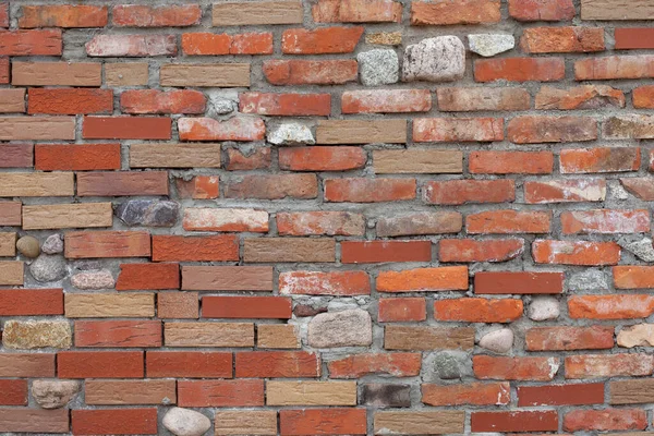 Een Close Van Een Oude Bakstenen Muur Textuur Perfect Voor — Stockfoto