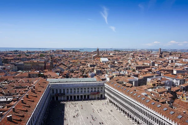Вид Воздуха Площадь Сан Марко Венеции Италия — стоковое фото