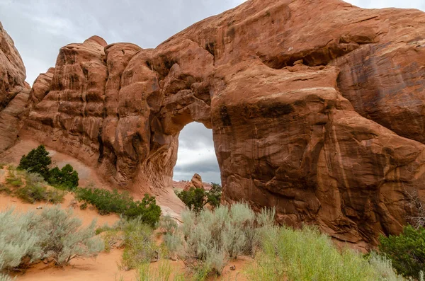 Une Belle Vue Sur Célèbre Arche Pins Dans Parc National — Photo