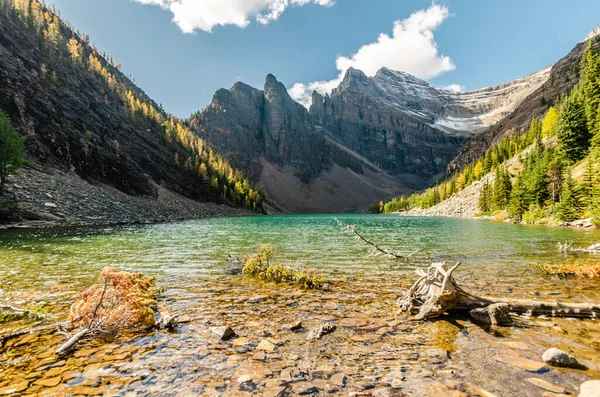 Hermoso Paisaje Del Lago Agnes Parque Nacional Banff Alberta Canadá — Foto de Stock