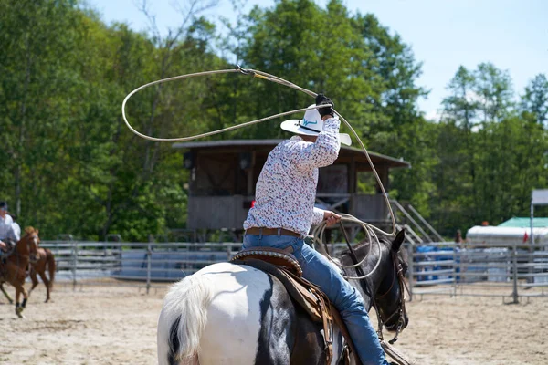 Dnesedig Tschechische Republik 2019 Dnesice Tschechien 2019 Rodeo Auf Dem — Stockfoto