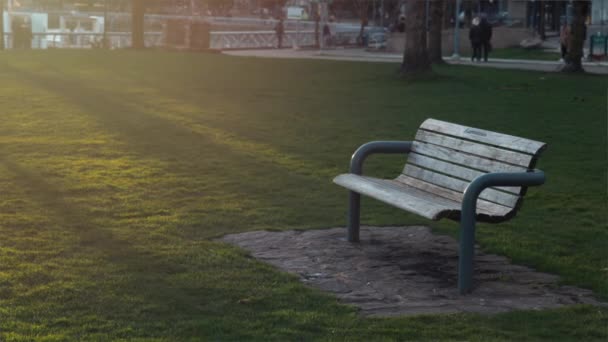 Banc Vide Dans Parc — Video