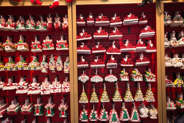 Chaveiros Lembranças Natal Uma Loja Lembranças Bryant Park Manhattan Nova — Fotografia de Stock