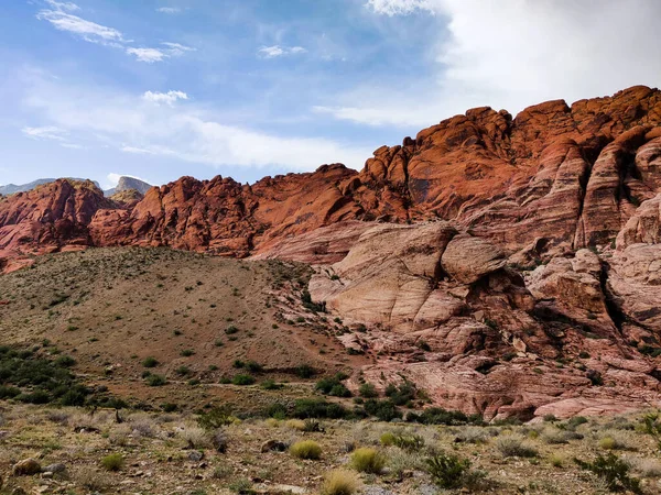 Krásný Záběr Národní Památkové Zóny Red Rock Canyon Nevadě — Stock fotografie