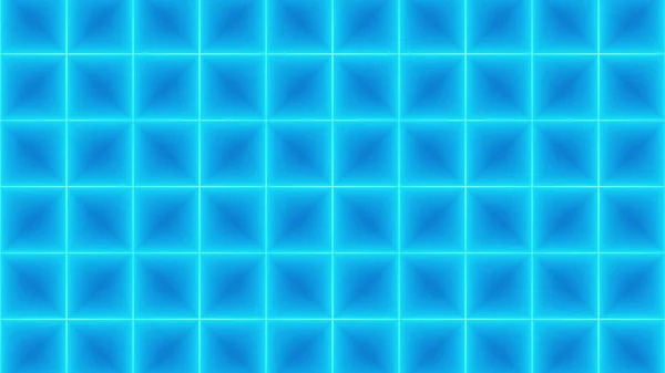 Візуалізація Яскравого Неонового Синього Шахового Фону — стокове фото