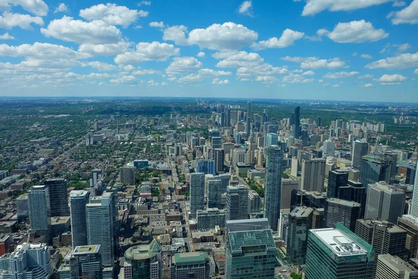 Небосхил Торонто Його Сучасними Хмарочосами — стокове фото