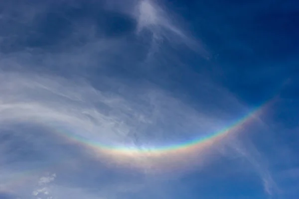 Uma Bela Vista Arco Íris Invertido Céu — Fotografia de Stock