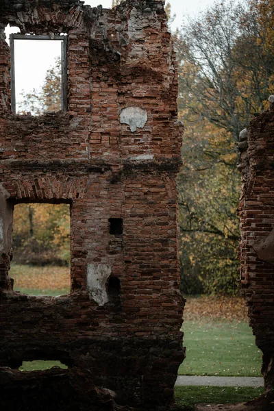 Plan Vertical Des Ruines Château Balga Dans Oblast Kaliningrad Russie — Photo