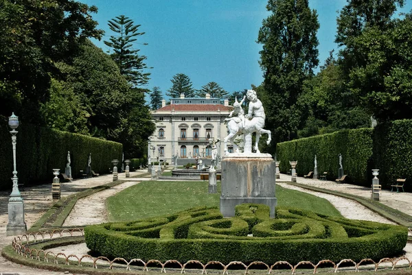 Cudillero Spanya Eylül 2011 Selgas Sarayının Güzel Bahçeleri — Stok fotoğraf