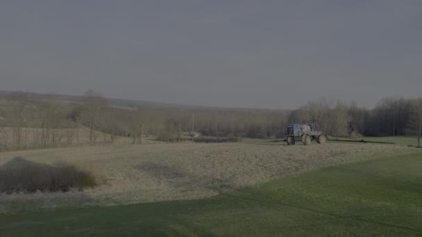 Pohled Venkovskou Krajinu Silnicí Venkově — Stock video