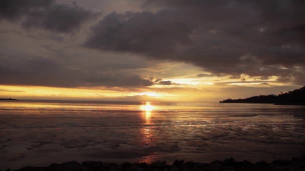 Hermosa Vista Puesta Del Sol — Vídeo de stock