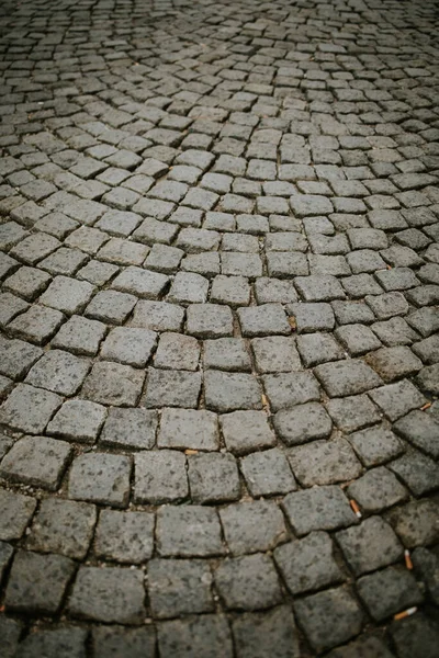 Closeup Old Cobblestone Pavement — Stock Photo, Image