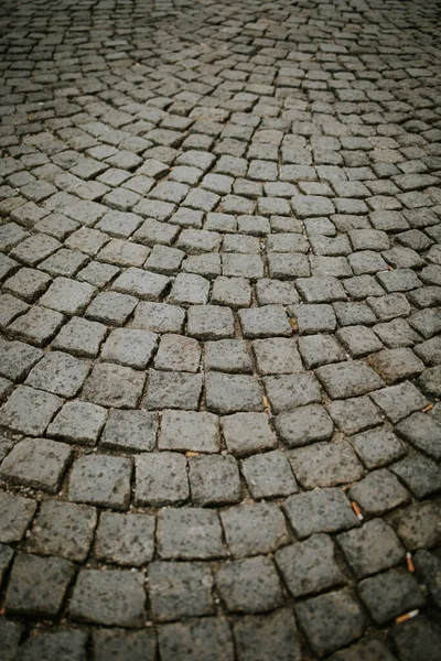 Een Close Van Oude Kasseistrook — Stockfoto