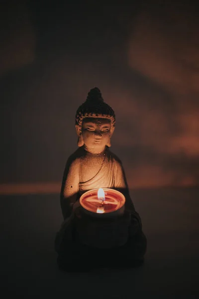 Tayland Spa Odasındaki Buda Heykeli — Stok fotoğraf
