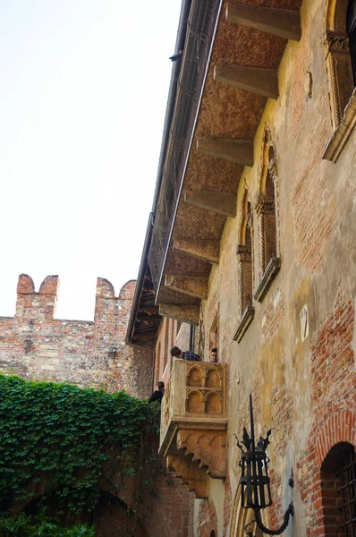 Verona Italy Apr 2016 Balcony Giulietta Center City — Stock Photo, Image