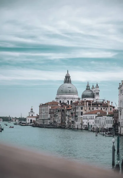 Blick Von Der Rialtobrücke Venedig Auf Den Canal Grande Und — Stockfoto