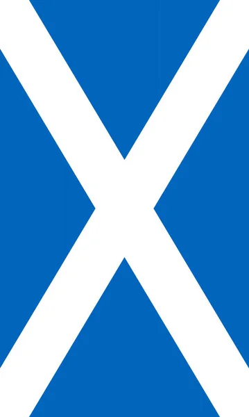 Pionowa Ilustracja Ikony Flagi Narodowej Szkocji — Zdjęcie stockowe
