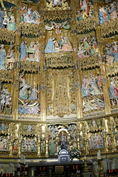 Colpo Verticale Della Cattedrale Santa Iglesia Primada Toledo Toledo Spagna — Foto Stock