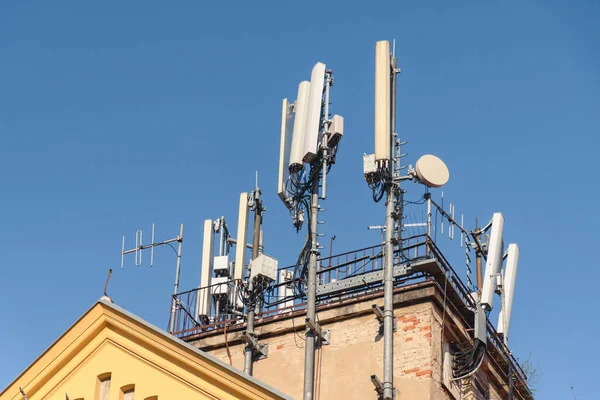 Una Toma Antenas Azotea Del Edificio —  Fotos de Stock