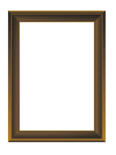 Wooden Frame Mockup White Background — Stock Photo, Image