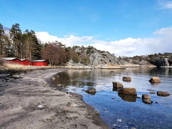 노르웨이의 비카만 근처에는 — 스톡 사진