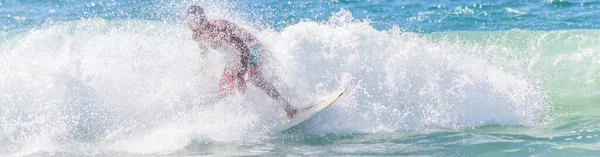 Person Surfing Splashing Blue Water — Stock Photo, Image