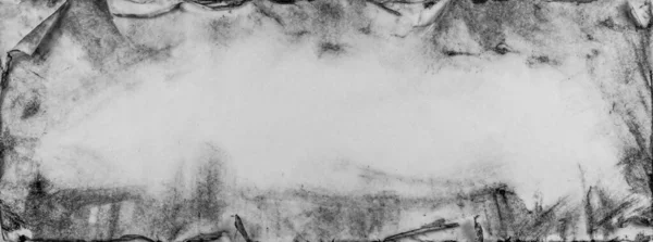 Yanmış Kenarları Kopyaları Olan Kağıdın Siyah Beyaz Arkaplanının Bir Çizimi — Stok fotoğraf